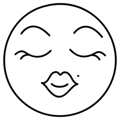 Cute Kissing Emoji 