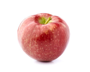 Red apple  on a  white background isolated
