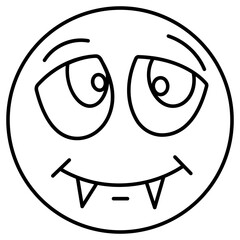 Obraz premium Vampire Emoji 