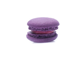 Colorful  macaron isolated on white background
