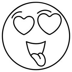 Admiring Love Emoticon