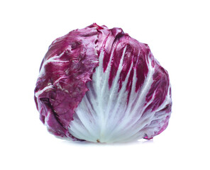 Fototapeta premium Radicchio, red salad isolated on white background