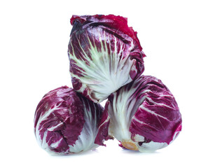 Obraz premium Radicchio, red salad isolated on white background