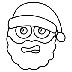 Old Santa Emoji 