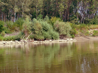 Protection dams on the lower Danube in Romania