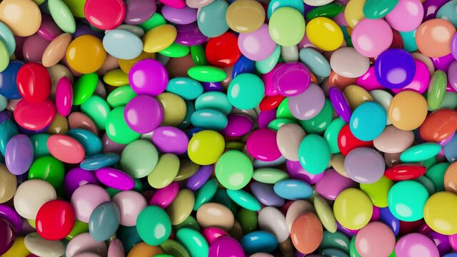 colourful candy animation
