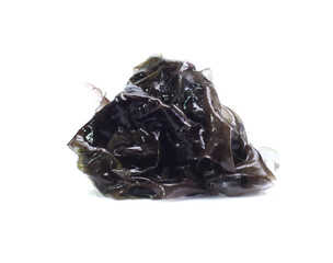 dried seaweed isolated on white background