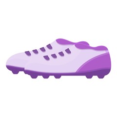 Studs football boots icon. Cartoon of studs football boots vector icon for web design isolated on white background