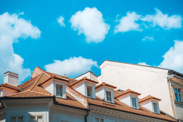 Street view of downtown in Bratislava, Slovakia