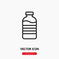 Fototapeta premium mineral water icon vector sign symbol