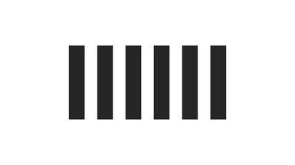 Crosswalk icon Isolated on white background. Pedestrian crossing.
