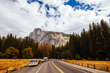 Yosemite Valley and Meadows in USA