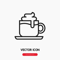 cappuccino icon vector sign symbol