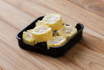 fresh vegetable sliced on square plate isolated on white background, shabu, hot pot ingredients