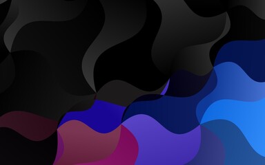 Light Blue, Red vector template with lava shapes.