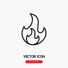calories icon vector. Linear style sign for mobile concept and web design. kcal symbol illustration. Pixel vector graphics - Vector. - obrazy, fototapety, plakaty