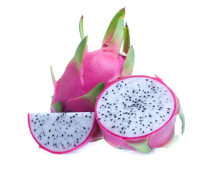 Dragon fruit isolated on white background