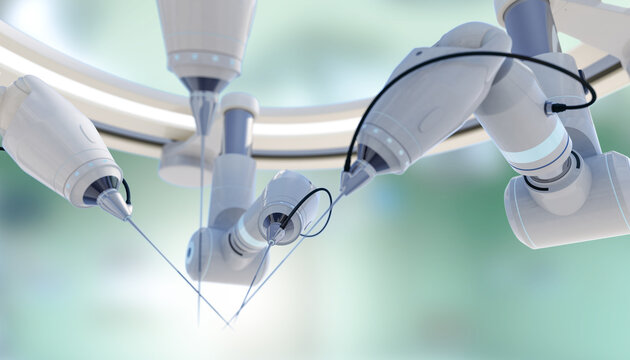Robotic surgical arms to operate remotely