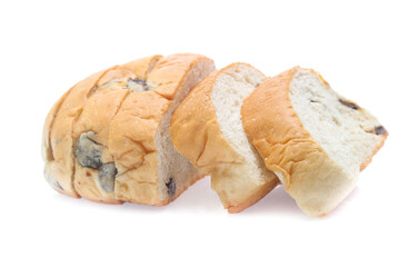 Sliced bread isolated on a white background
