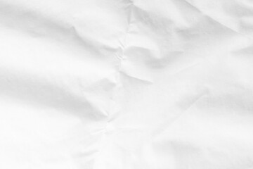 Wrinkled white paper texture.