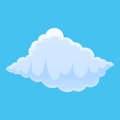 Summer cloud icon. Cartoon of summer cloud vector icon for web design isolated on white background