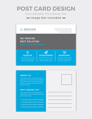 Obraz premium Postcard Design Template