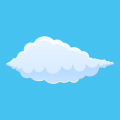 Air cloud icon. Cartoon of air cloud vector icon for web design isolated on white background