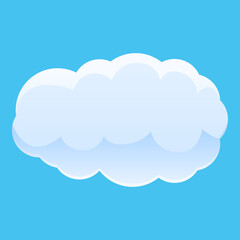 Cloudscape cloud icon. Cartoon of cloudscape cloud vector icon for web design isolated on white background