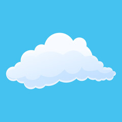 Nice cloud icon. Cartoon of nice cloud vector icon for web design isolated on white background