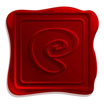 Wax seal quarantee icon. Cartoon of wax seal quarantee vector icon for web design isolated on white background