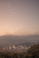 大分県 湯けむり展望台 夕景・夜景