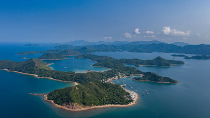 Aerial view of Kat O, Hong Kong