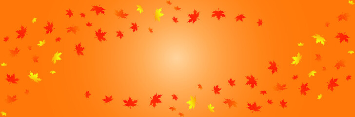 Autumn background layout decorate with leaves