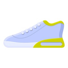 Gym sneaker icon. Cartoon of gym sneaker vector icon for web design isolated on white background