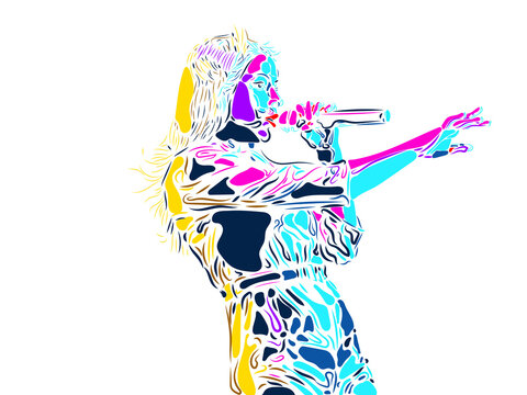 Singer clip art preview