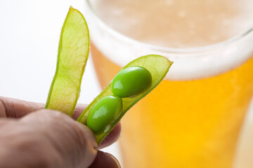ビールと枝豆