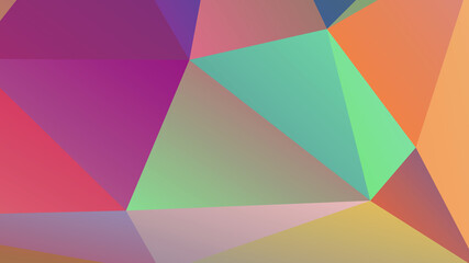 Abstract Color Polygon Background Design, Abstract Geometric Origami Style With Gradient. Presentation, Website, Backdrop, Cover, Banner, Pattern Template