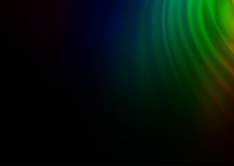Dark Multicolor, Rainbow vector modern elegant background.