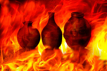炎の陶芸イメージ