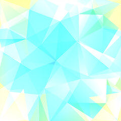 Background made of blue, white triangles. Square composition with geometric shapes. Eps 10