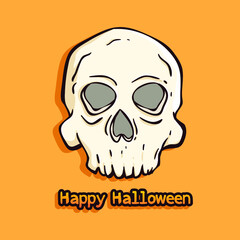 skull halloween illustration
