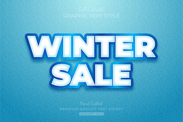 Winter Sale Editable Text Style Effect Premium