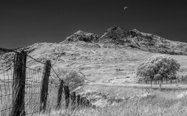 Mount Snowdon in infrared