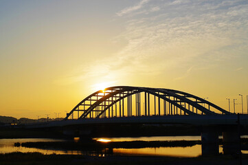Fototapeta na wymiar 狛江市の水道橋 