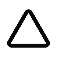 Triangle Icon Vector on white background