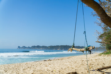 Gili Trawangan Beach are an archipelago of three islands are a tourist destination. located in northwest coast of Lombok, Indonesia.