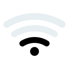 no wifi sign symbol on white background.