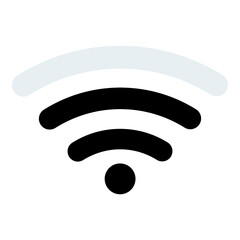 no wifi sign symbol on white background.