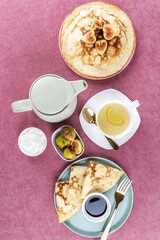 breakfast with pancakes