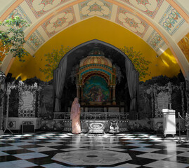 Obraz premium interior of a Krishna temple